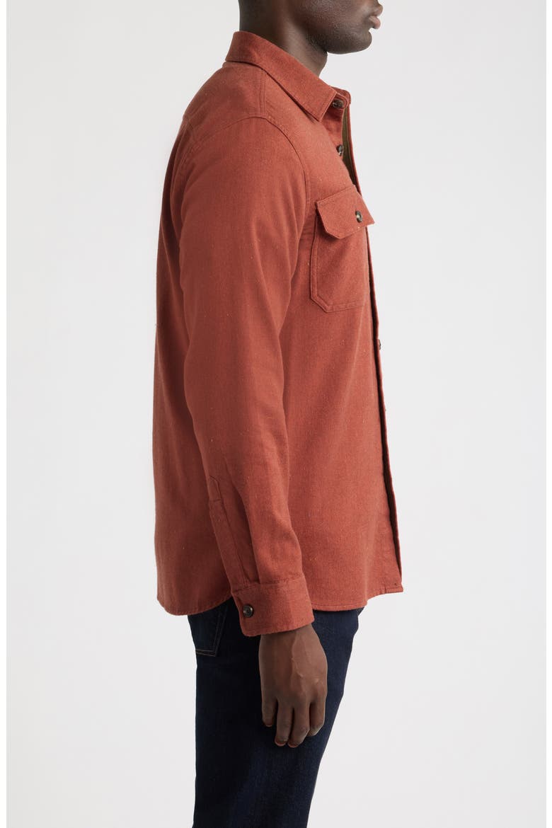 Burnside Flannel Shirt, Alternate, color, RED DONEGAL HEATHER
