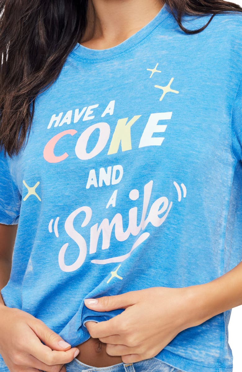 Wildfox Smile Graphic Tee, Alternate, color,