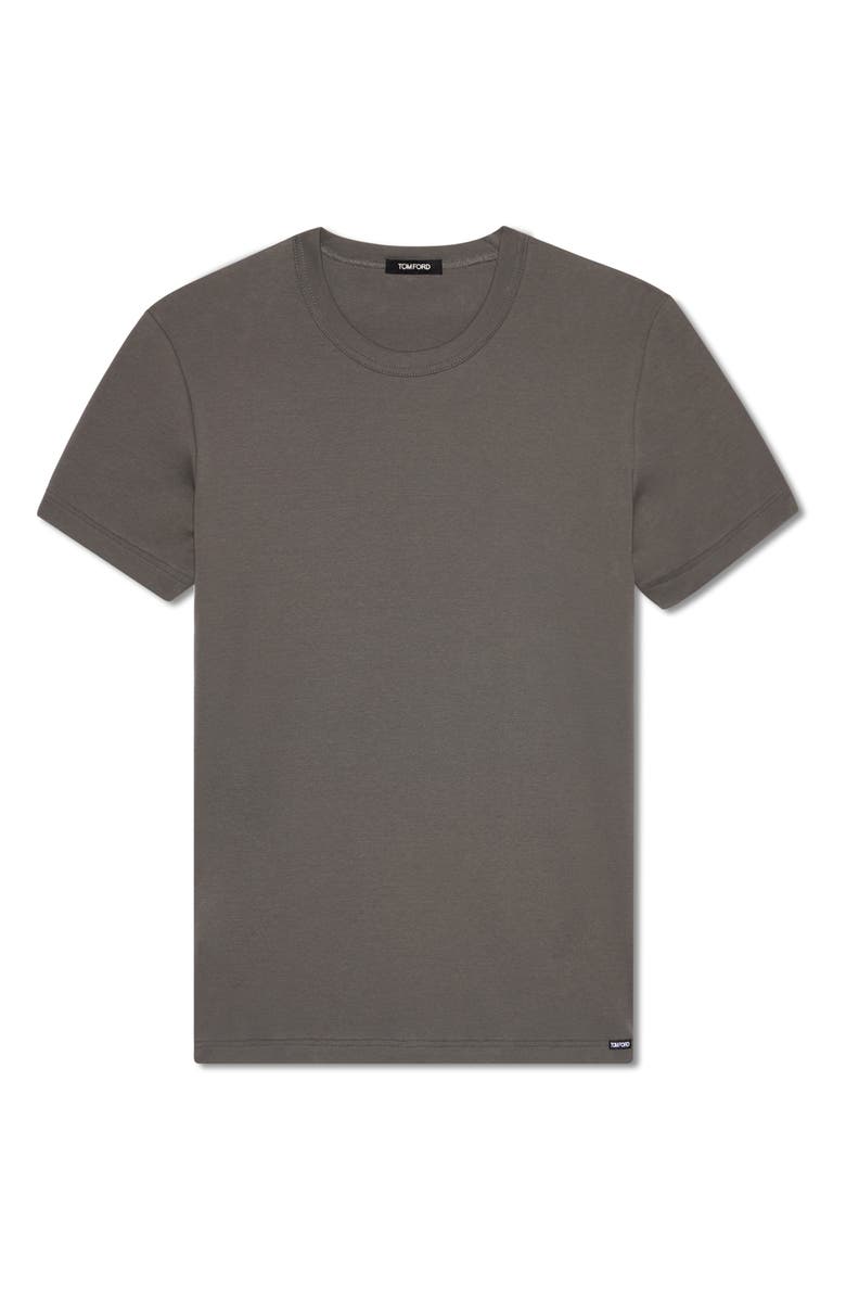 TOM FORD Cotton Jersey Crewneck T-Shirt, Main, color, Slate