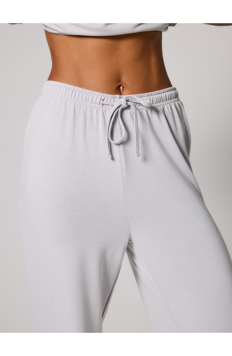 LOVALL Soft Touch Wide Leg Lounge Set, Alternate, color, Light Grey