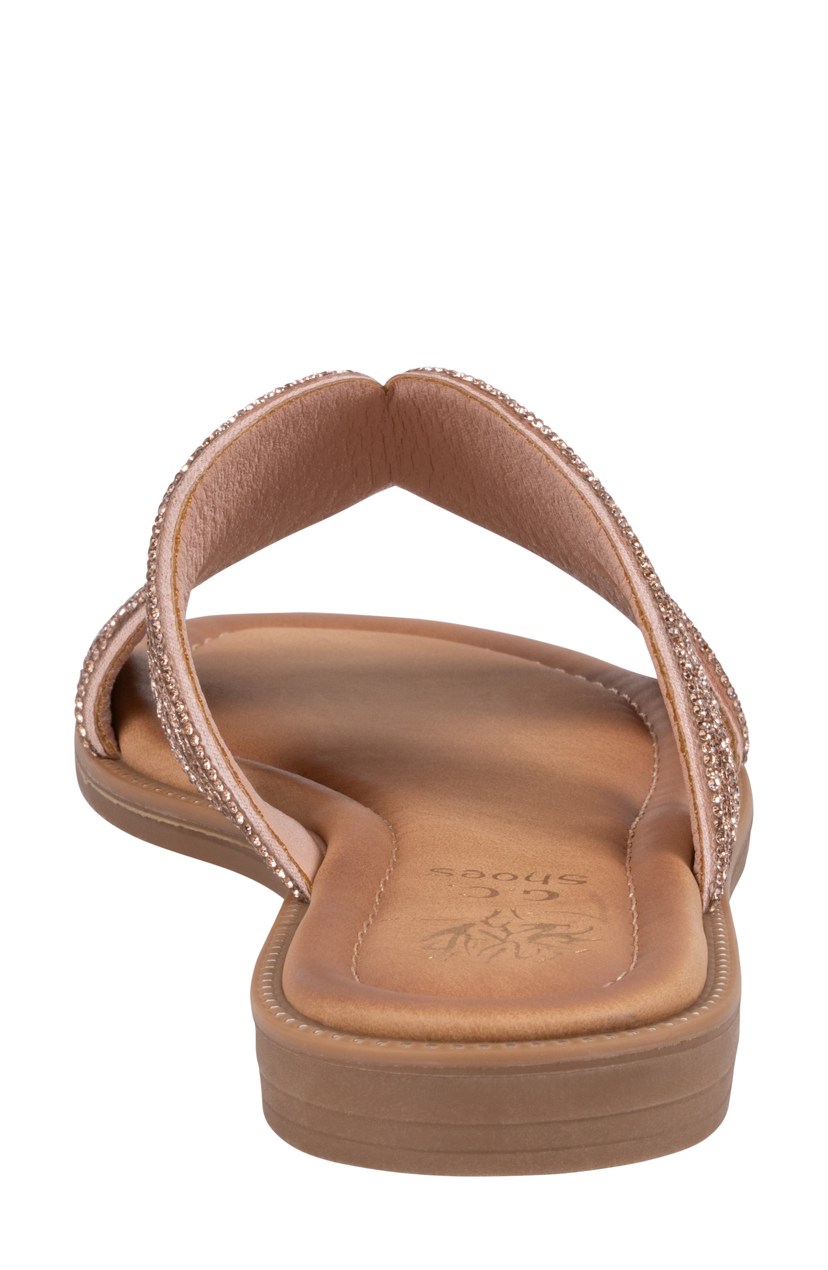 Carline Embellished Sandal, Alternate, color, ROSE GOLD