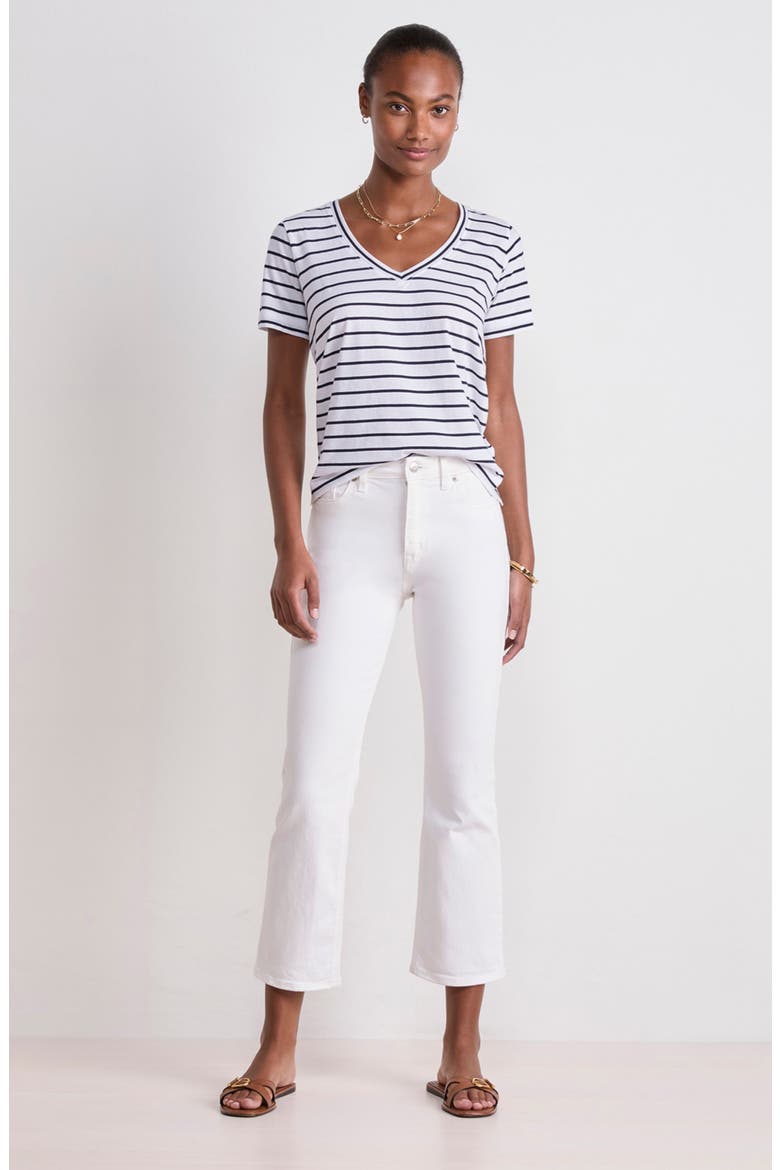 Kick Flare Jeans, Alternate, color, WHITE