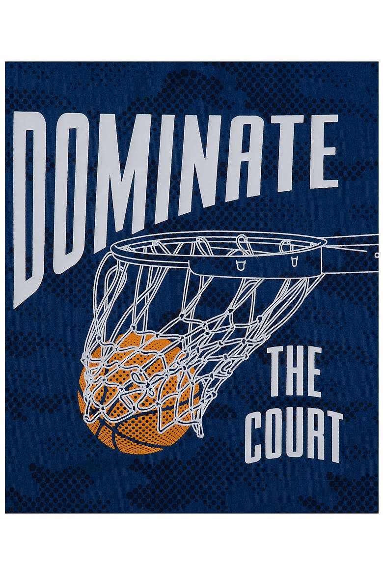 Boys Performance Tee Shirt, Alternate, color, Camo/Dark Blue