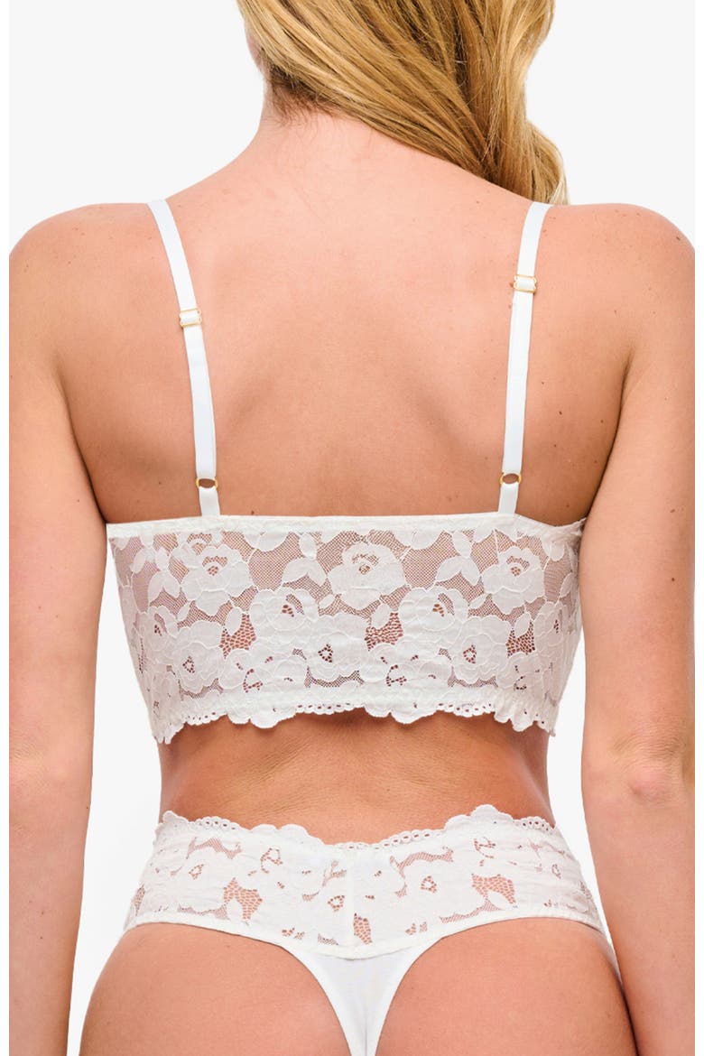 Romanza Longline Bralette, Alternate, color, Moon Ivory