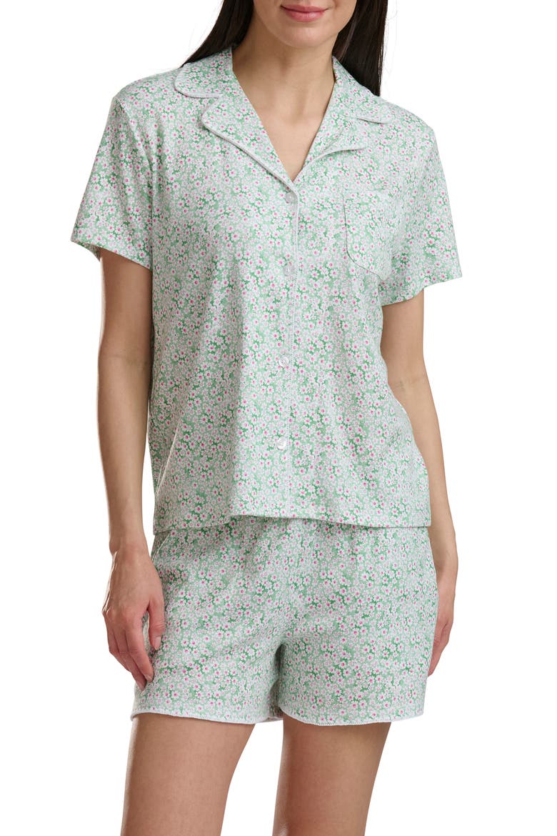Notch Collar Short Pajamas, Alternate, color, DAISY DOT DITSY