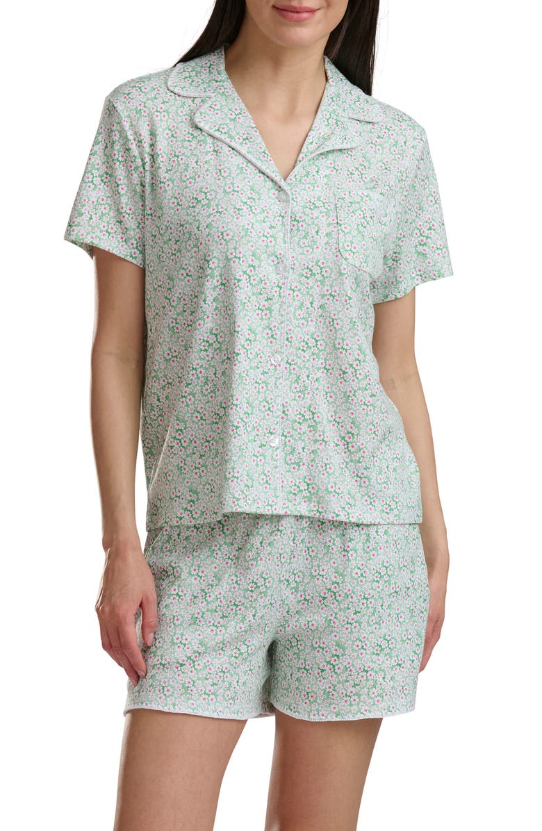 Splendid Notch Collar Short Pajamas, Alternate, color, Daisy Dot Ditsy