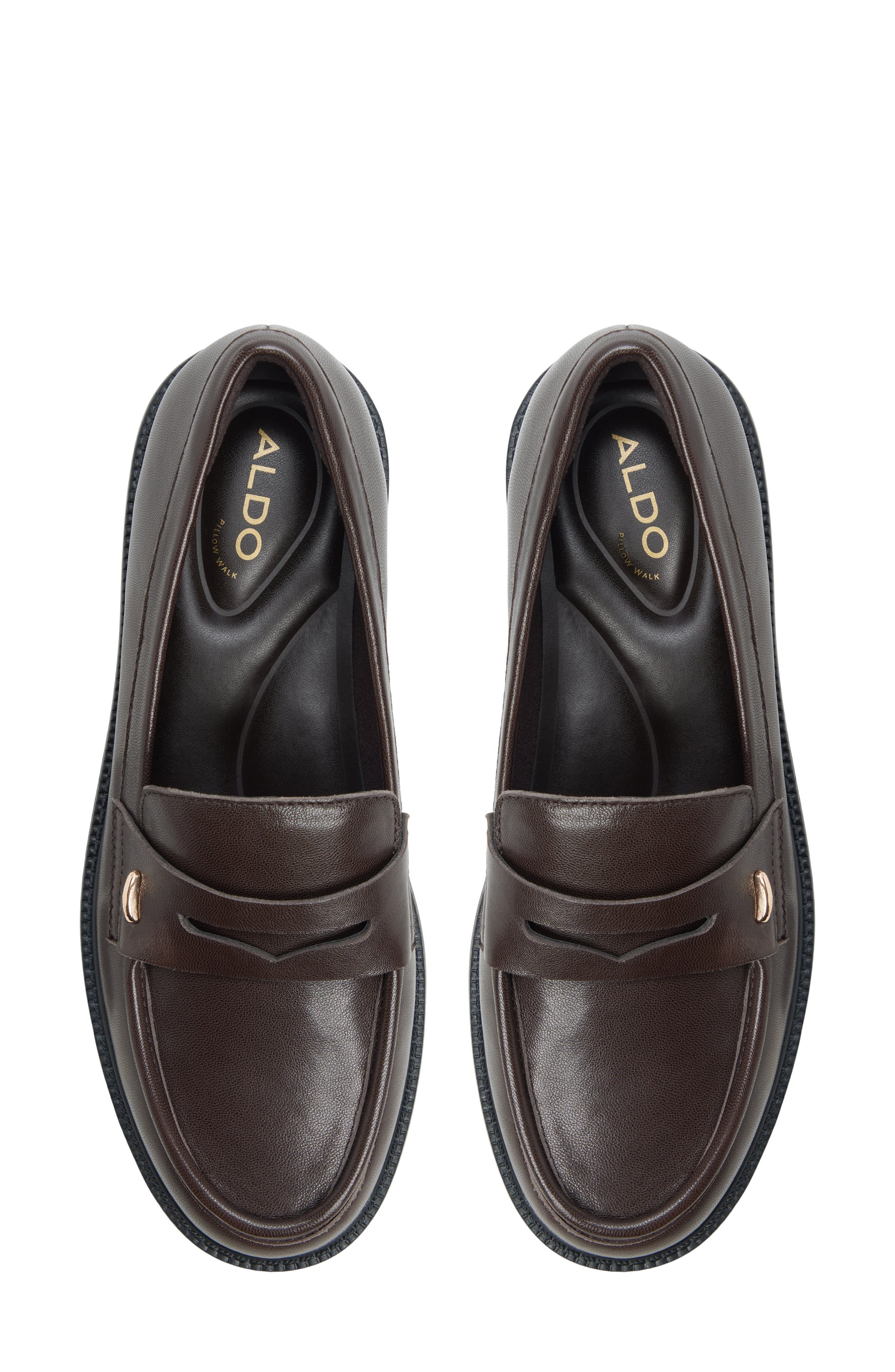 Lindie Penny Loafer, Alternate, color, DARK BROWN