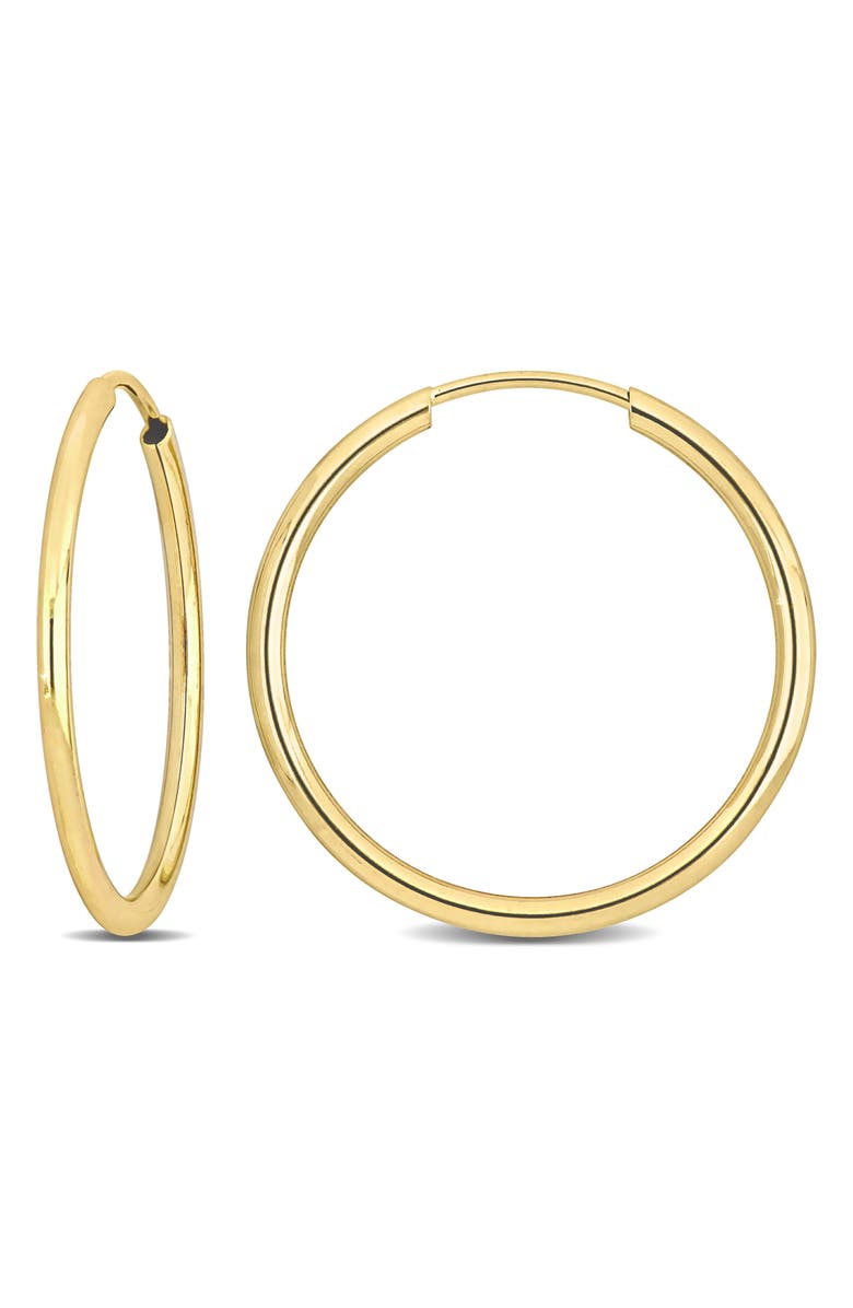 DELMAR 14K Gold Hoop Earrings, 20mm, Main, color, Gold