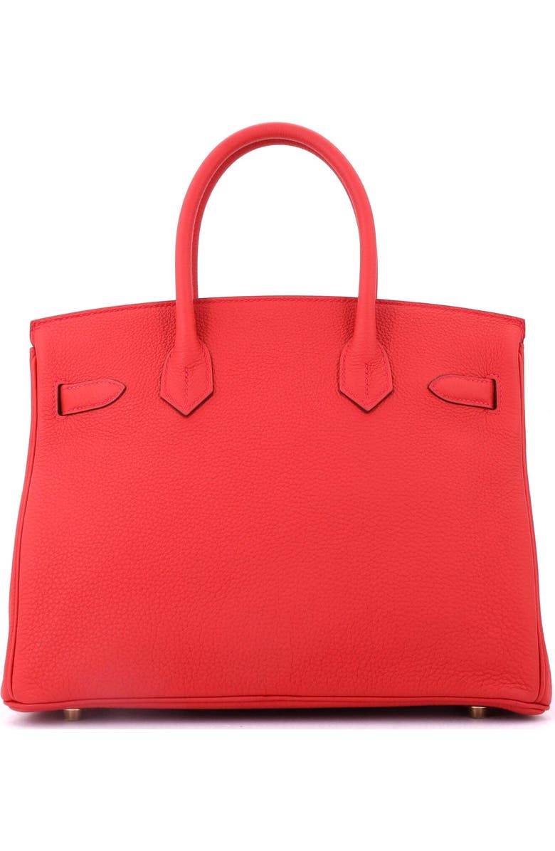 Pre-Owned Hermes Birkin Handbag Red Togo with Gold Hardware 30, Alternate, color, Geranium