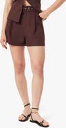 Habitual Belted Pleat Front Shorts