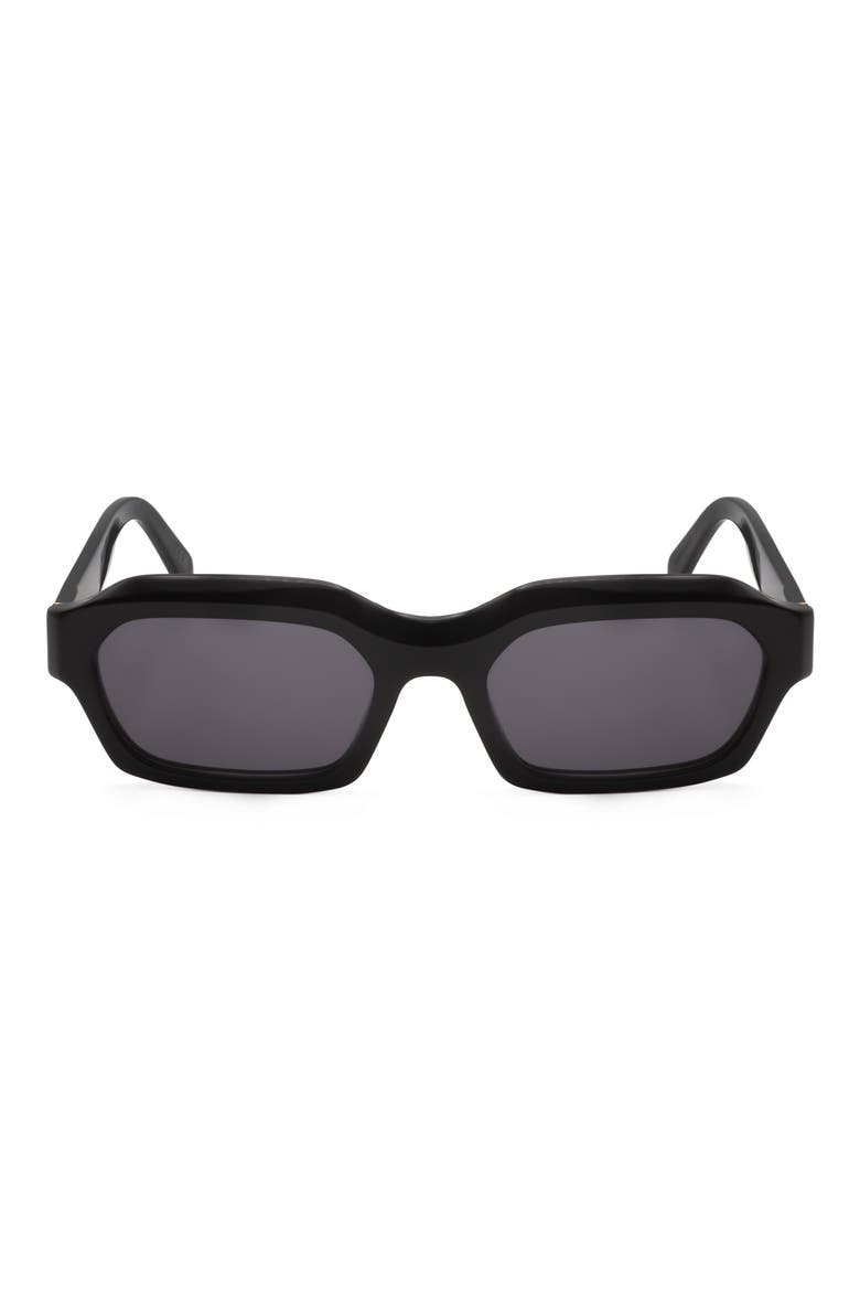 56mm Square Sunglasses, Main, color, BLACK/ DARK GREY