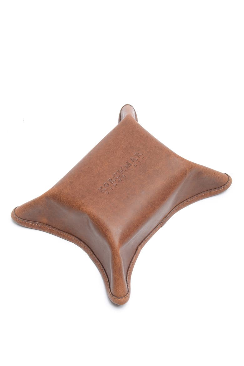 Dunbar Leather Change Tray, Alternate, color, Espresso