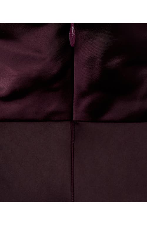 Mango Selection Turtleneck Satin Top In Purple