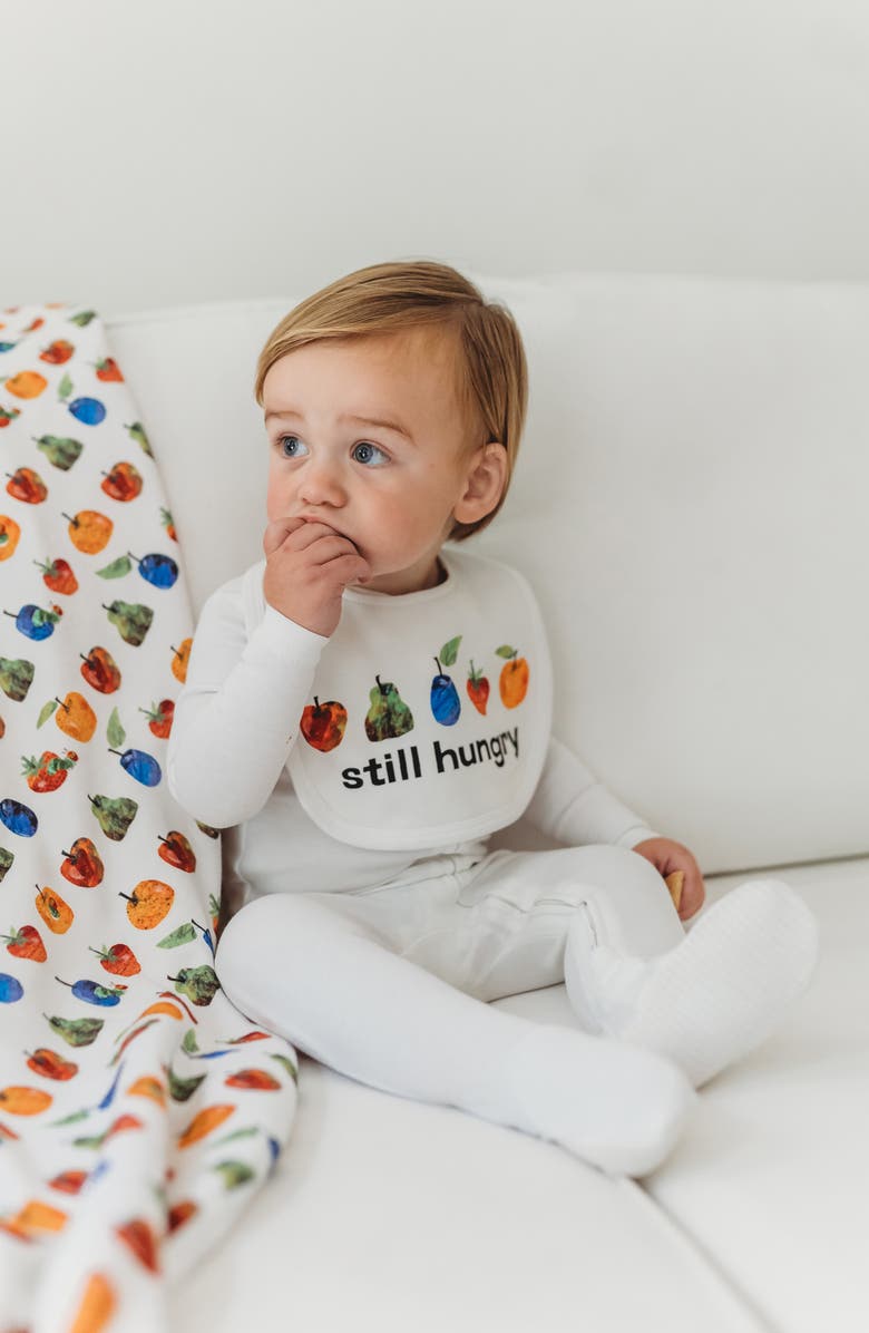 L'ovedbaby x 'The Very Hungry Caterpillar<sup>™</sup>' 2-Layer Reversible Organic Cotton Bib, Alternate, color, Fruit