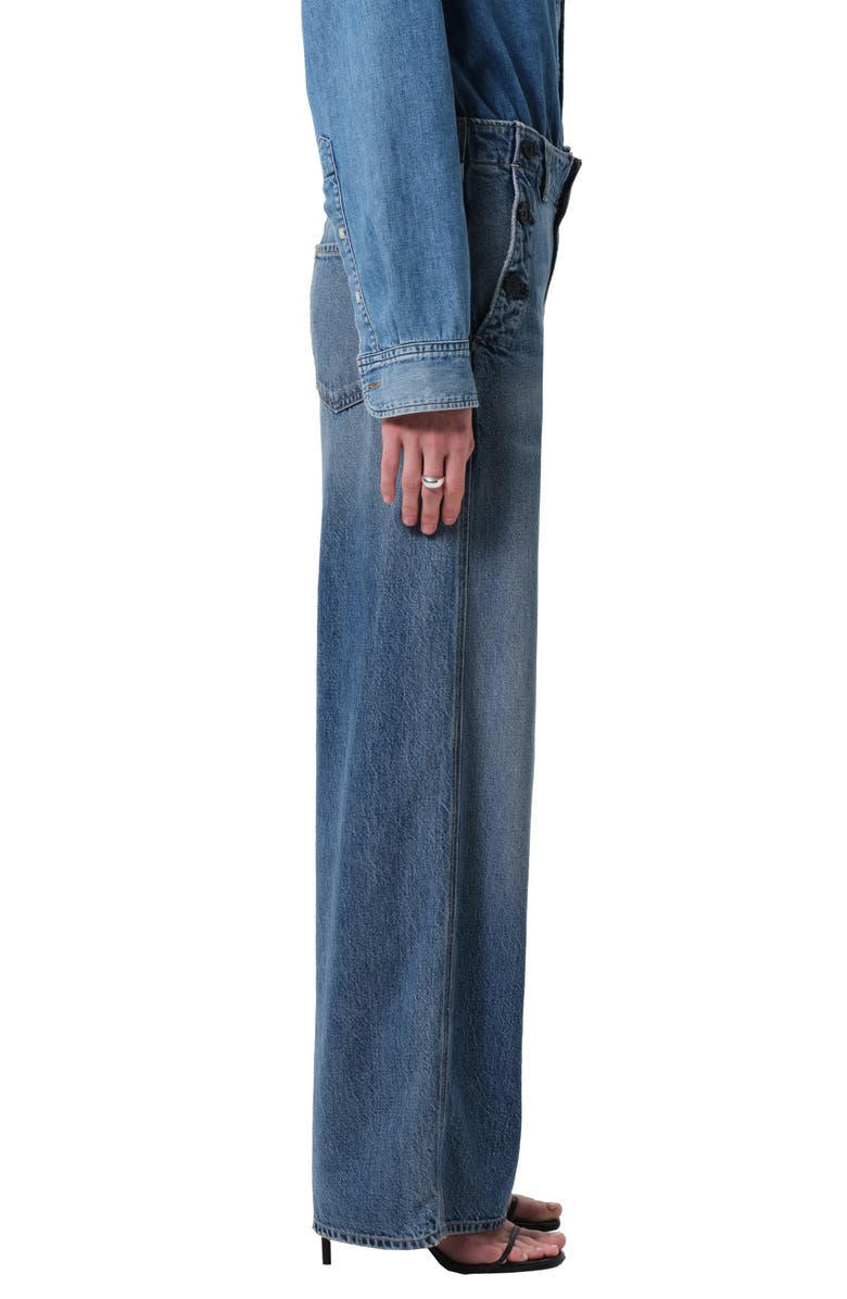 Citizens of Humanity Bordwalk Wide Leg Trouser Jeans, Alternate, color, Jete