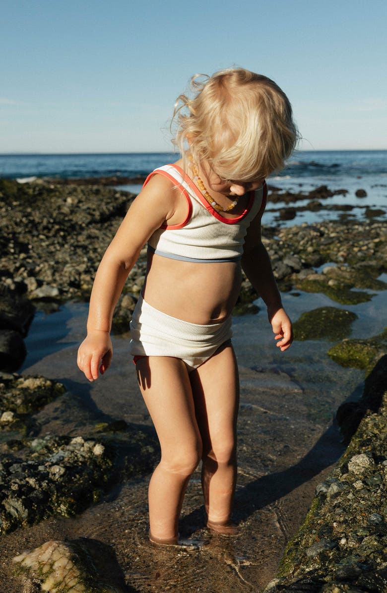 LSPACE Kids' Little L Mini Two-Piece Swimsuit, Alternate, color, Cream Pout