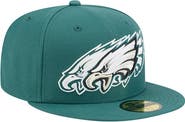 New Era Men's New Era Midnight Green Philadelphia Eagles Tri-Hit 59FIFTY Fitted Hat