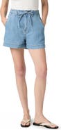 PAIGE Anessa Tie Waist Denim Shorts