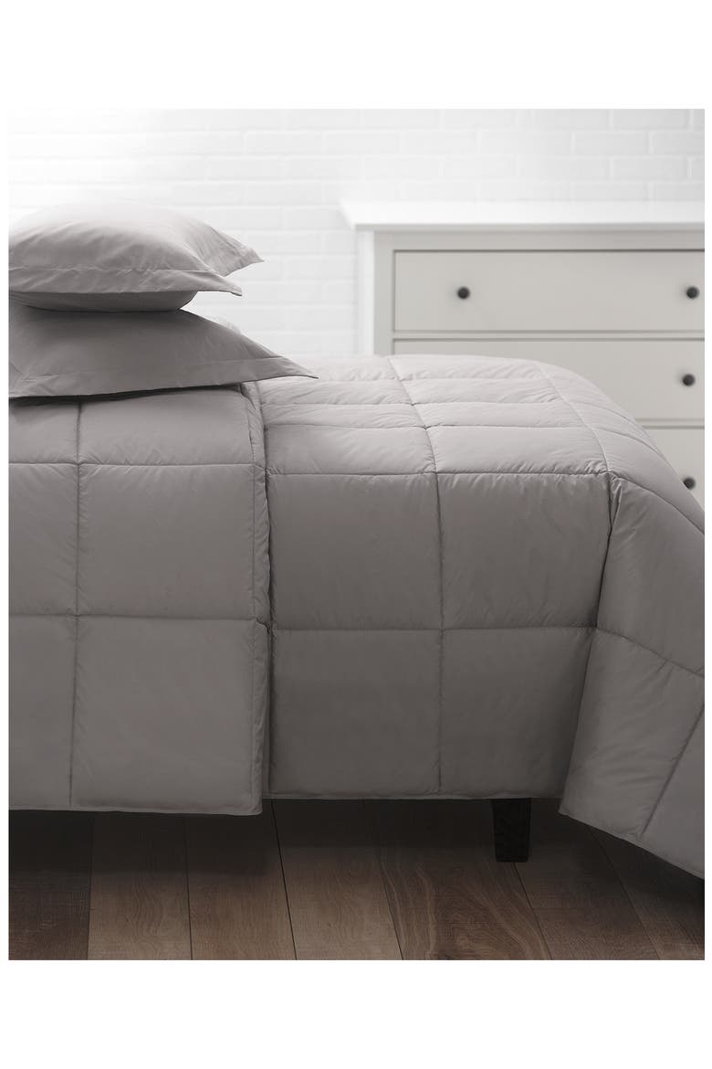 All Season Down Comforter, Alternate, color, GREY