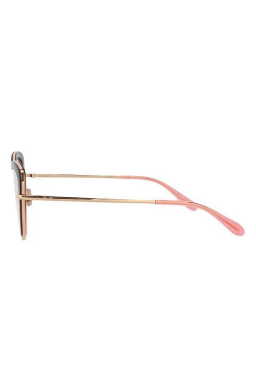 Pomellato 54mm Cat Eye Optical Glasses In Red Gold Gold Transparent