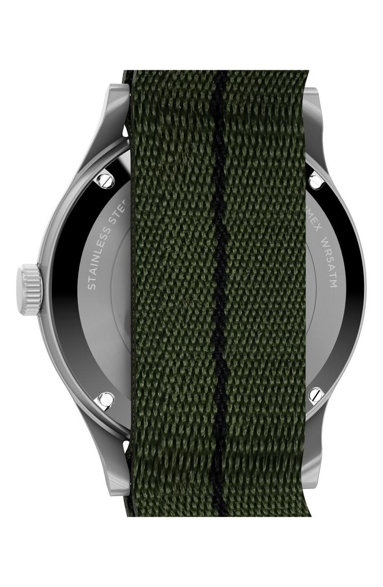 Timex<sup>®</sup> MK1 Automatic Webbing Strap Watch, 40mm, Alternate, color, Silver-Tone