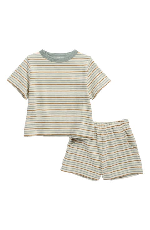 Stripe Ringer T-Shirt & Shorts Set (Baby)