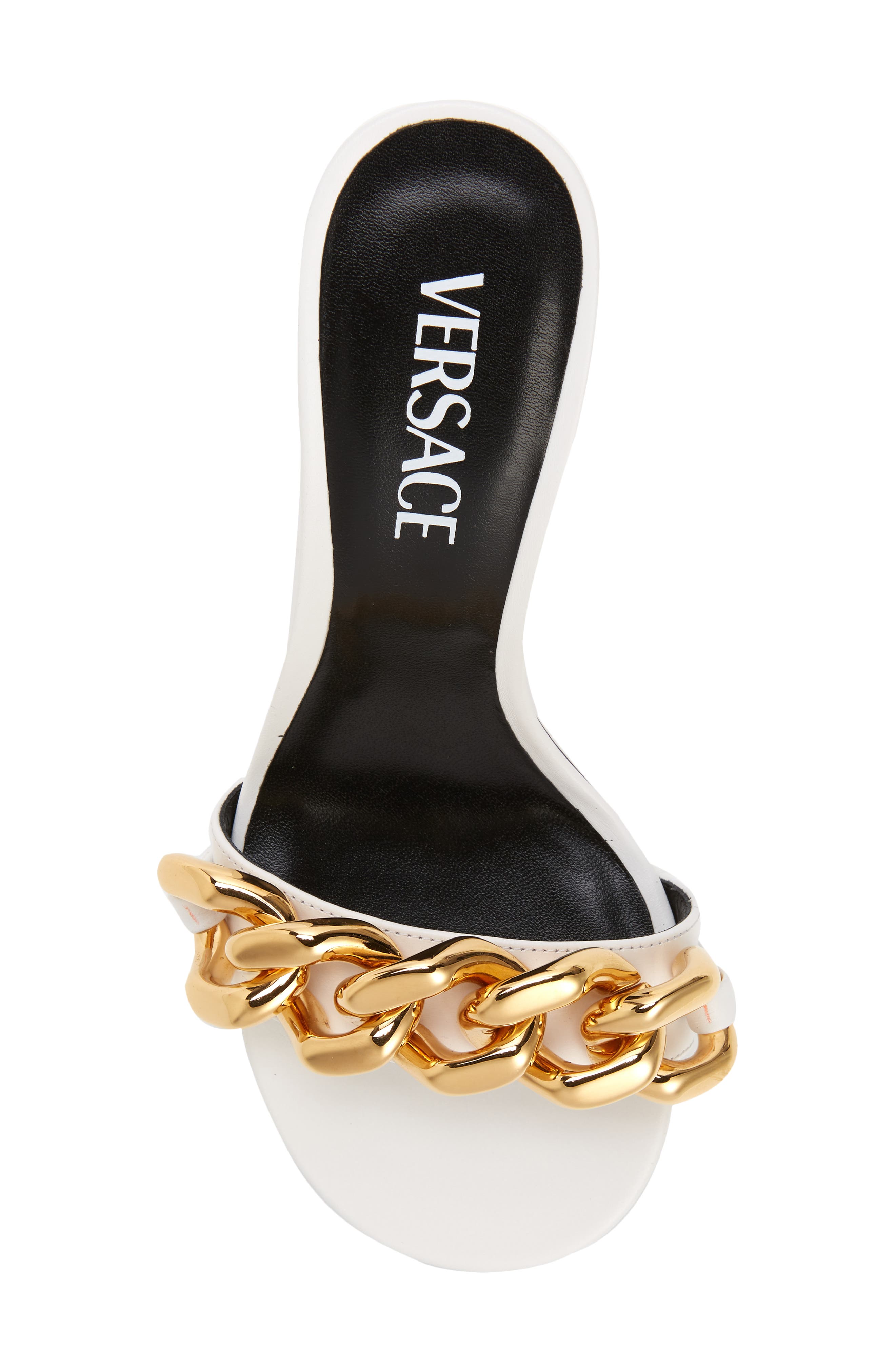 Versace Medusa Chain Slide Sandal, Alternate, color, 