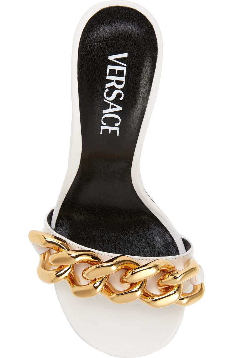 Versace Medusa Chain Slide Sandal, Alternate, color,