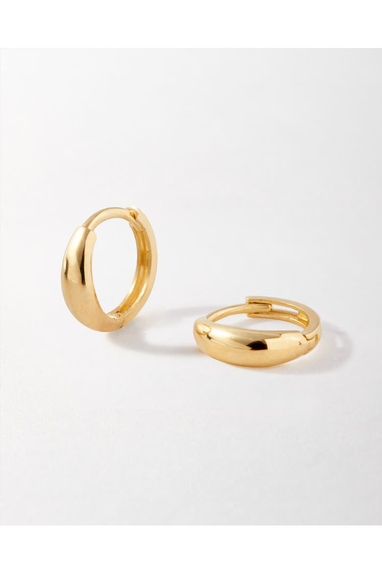 Bold Huggie Earrings, Main, color, Gold