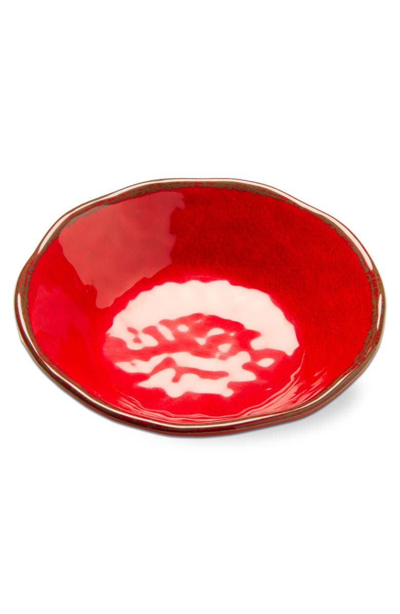 tag Veranda Melamine Bowls Set of 4 Red Salad Dining Bowls, Alternate, color, Red