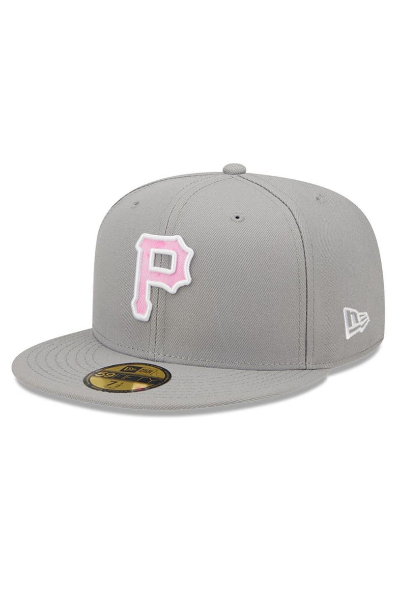New Era Men's New Era Gray Pittsburgh Pirates 2022 Mother's Day On-Field 59FIFTY Fitted Hat, Alternate, color,