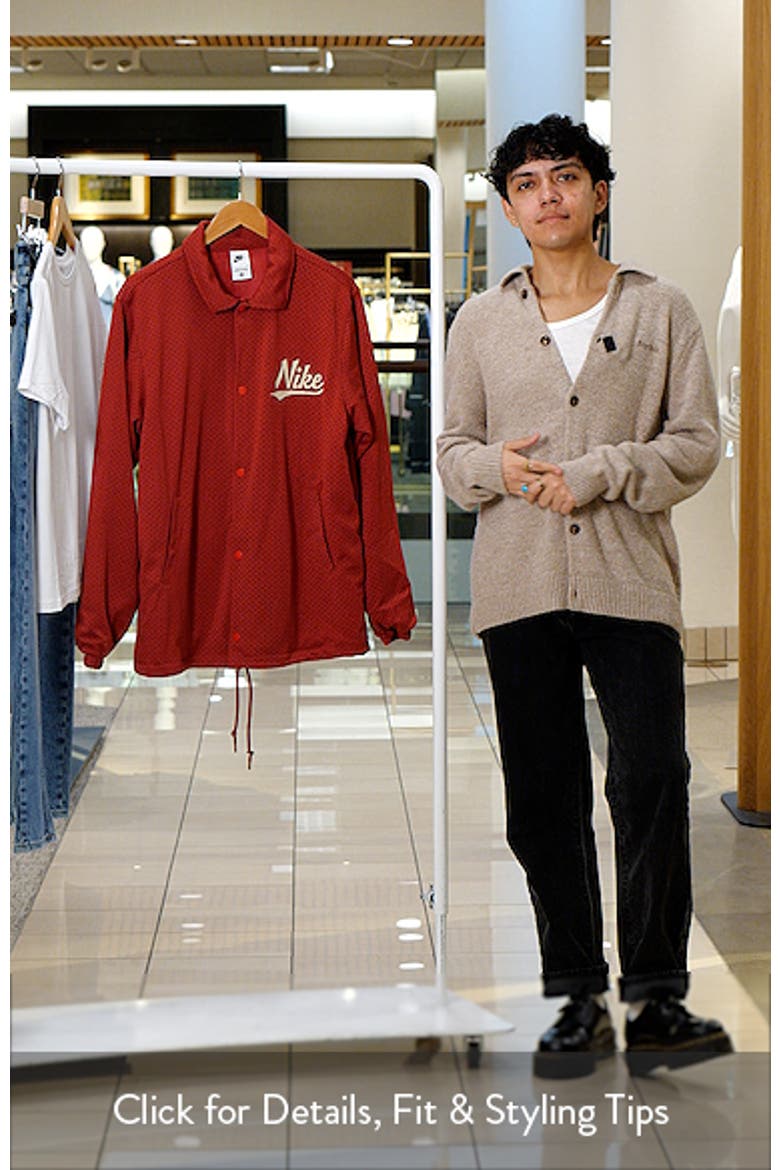 Logo Detail Mesh Coach Jacket video