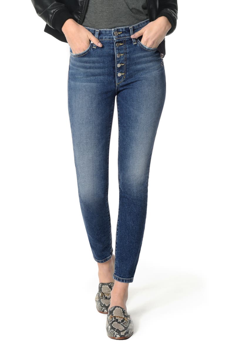 Charlie High Waist Ankle Skinny Jeans, Main, color, PAYTON