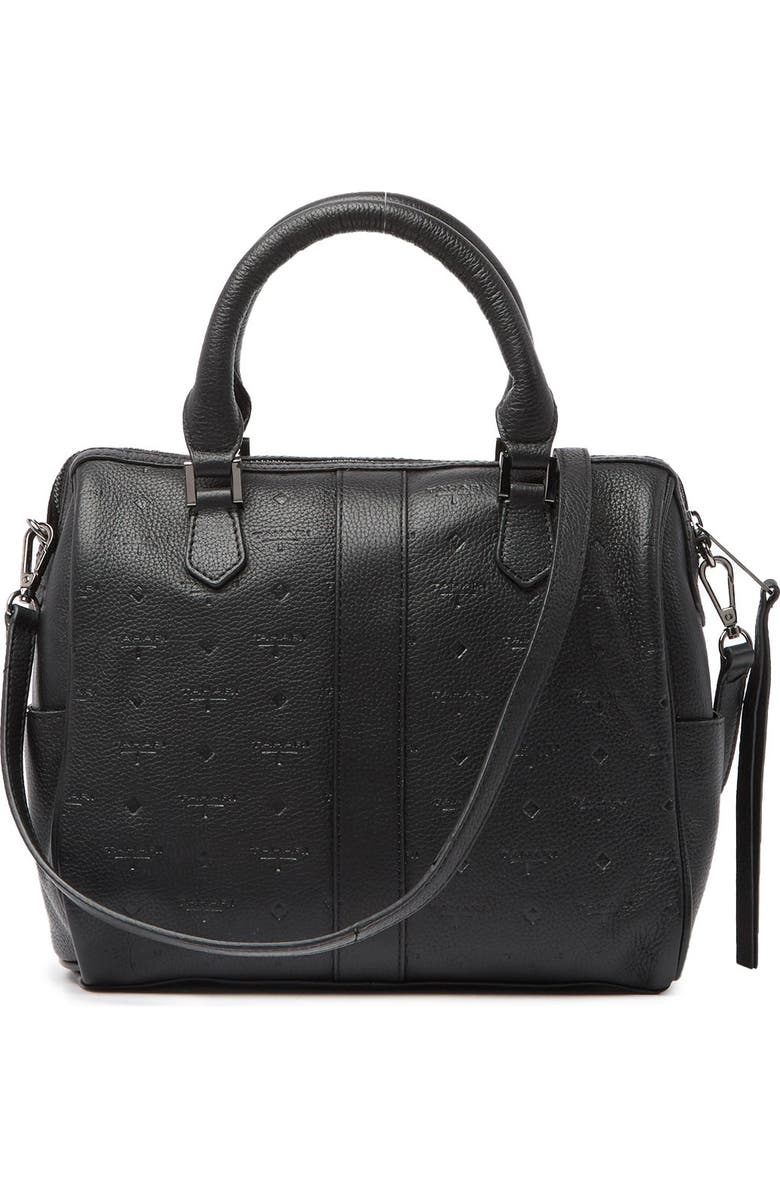 T Tahari Logo Leather Satchel, Alternate, color,