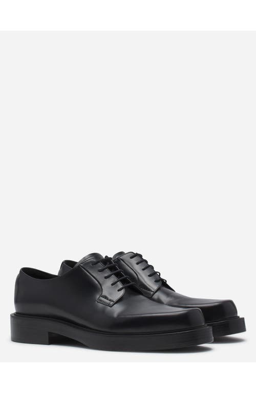Shop Lanvin Banjo Leather Richelieu In Black
