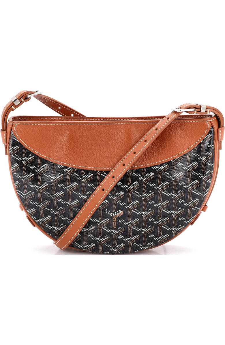 Pre-Owned Goyard Hirondelle Shoulder Bag Coated Canvas and Leather, Main, color, Brown