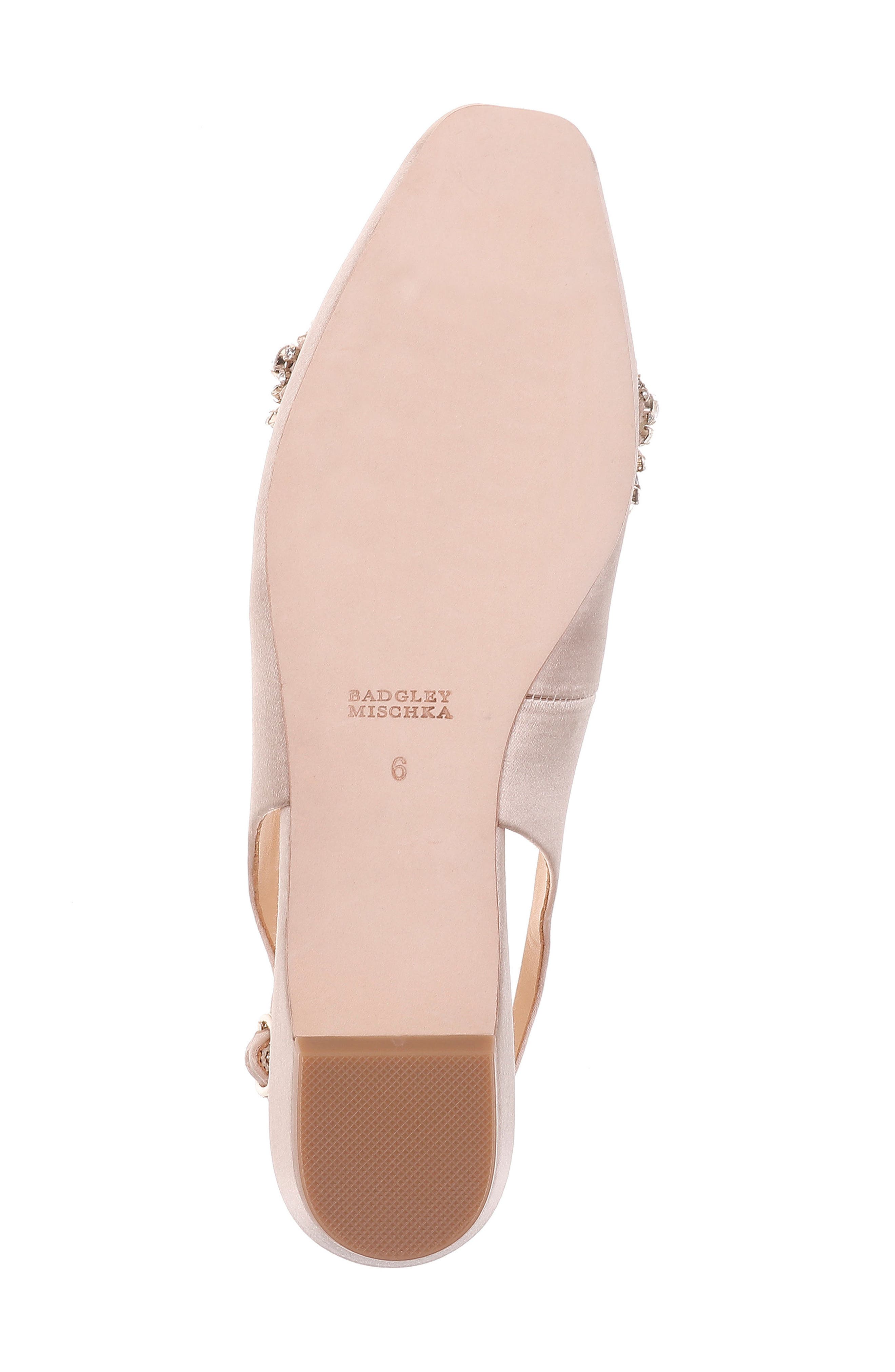 Badgley Mischka Collection Badgley Mischka Shayla Slingback Flat, Alternate, color, 