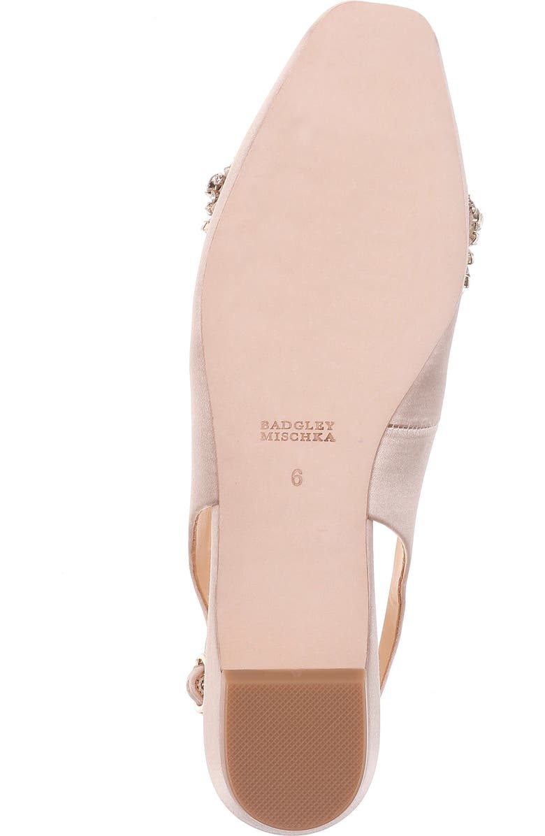 Badgley Mischka Collection Badgley Mischka Shayla Slingback Flat, Alternate, color,