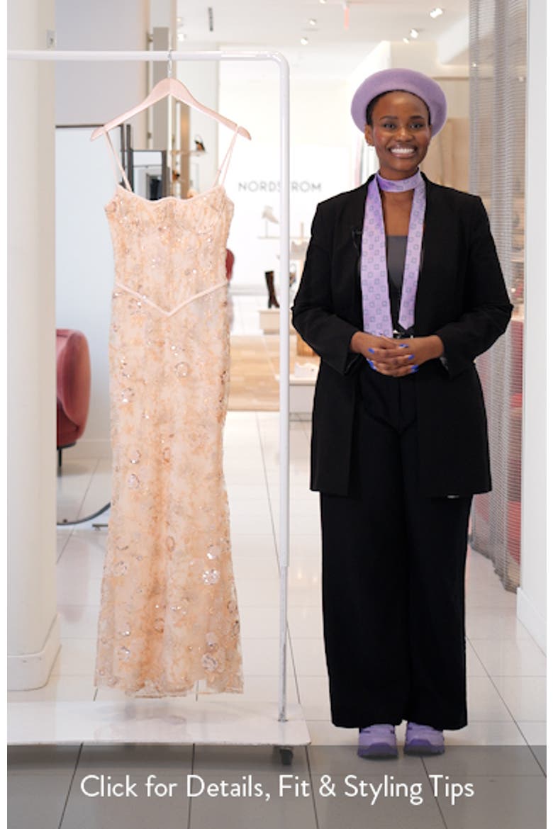 Naima Sequin & Bead Embellished Gown video