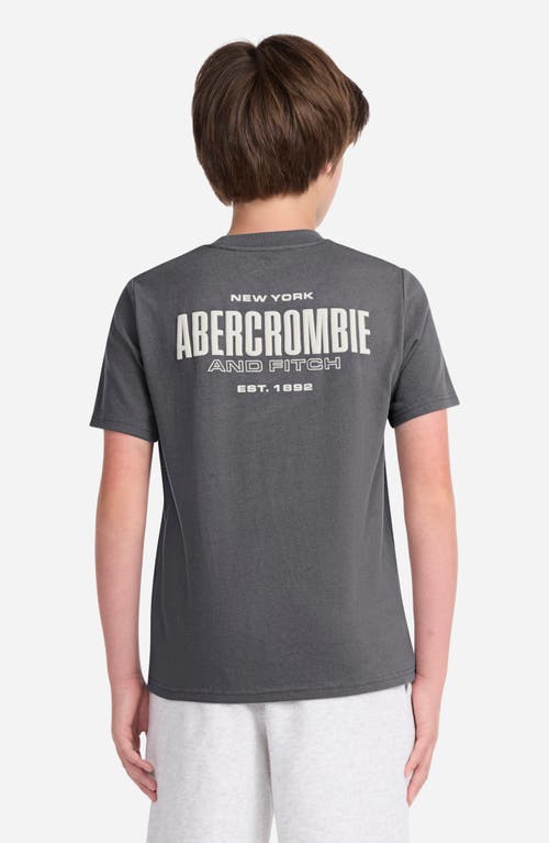 Abercrombie Kids Kids' 1892 Logo Boxy Graphic T-shirt In Gray