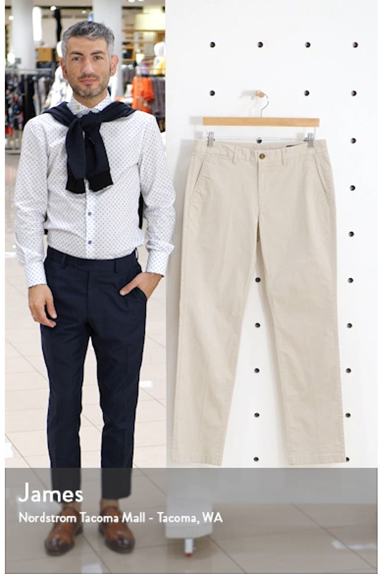 Summer Weight Slim Fit Stretch Chinos video
