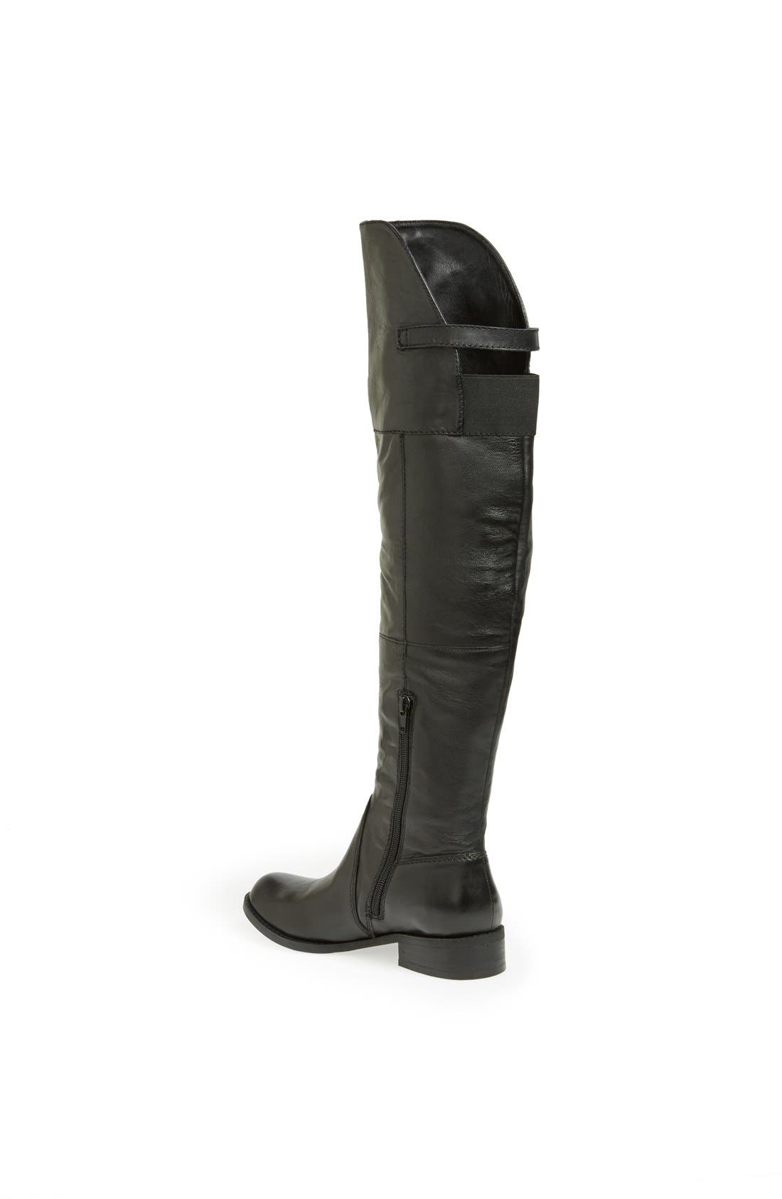 'Chiik' Knee High Boot, Alternate, color, BLACK LEATHER
