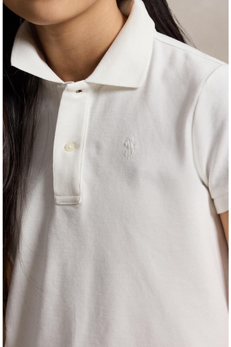 Kids' Eyelet Detail Polo Shirt & Shorts Set, Alternate, color, WHITE