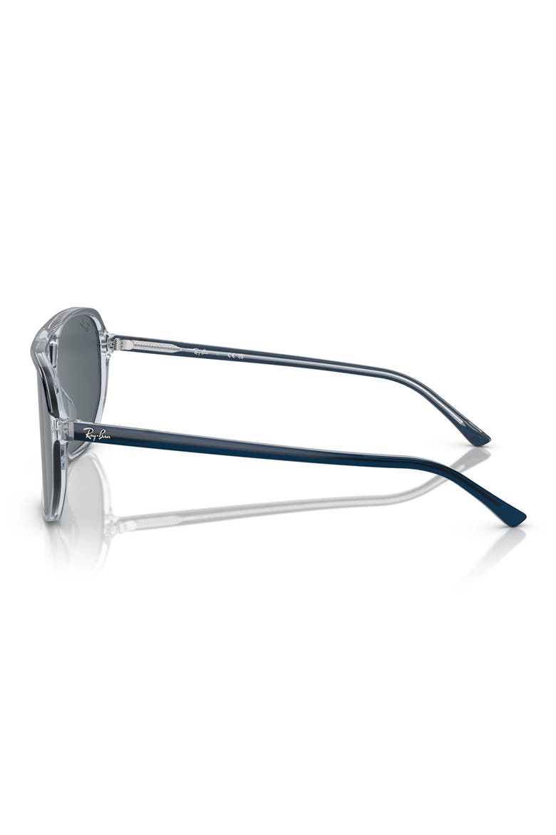 Bill One 57mm Sunglasses, Alternate, color, BLU ON TRANSPARENT BLU / BLUE