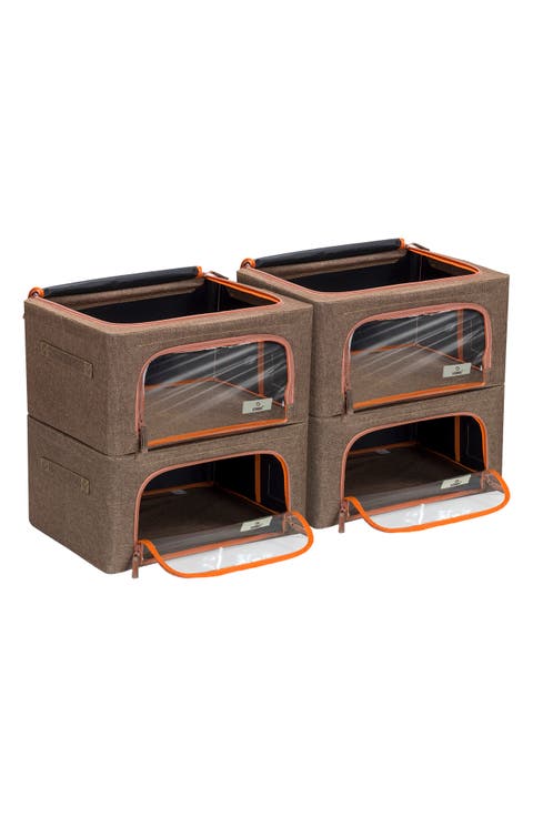 4-Pack Foldable Storage Boxes