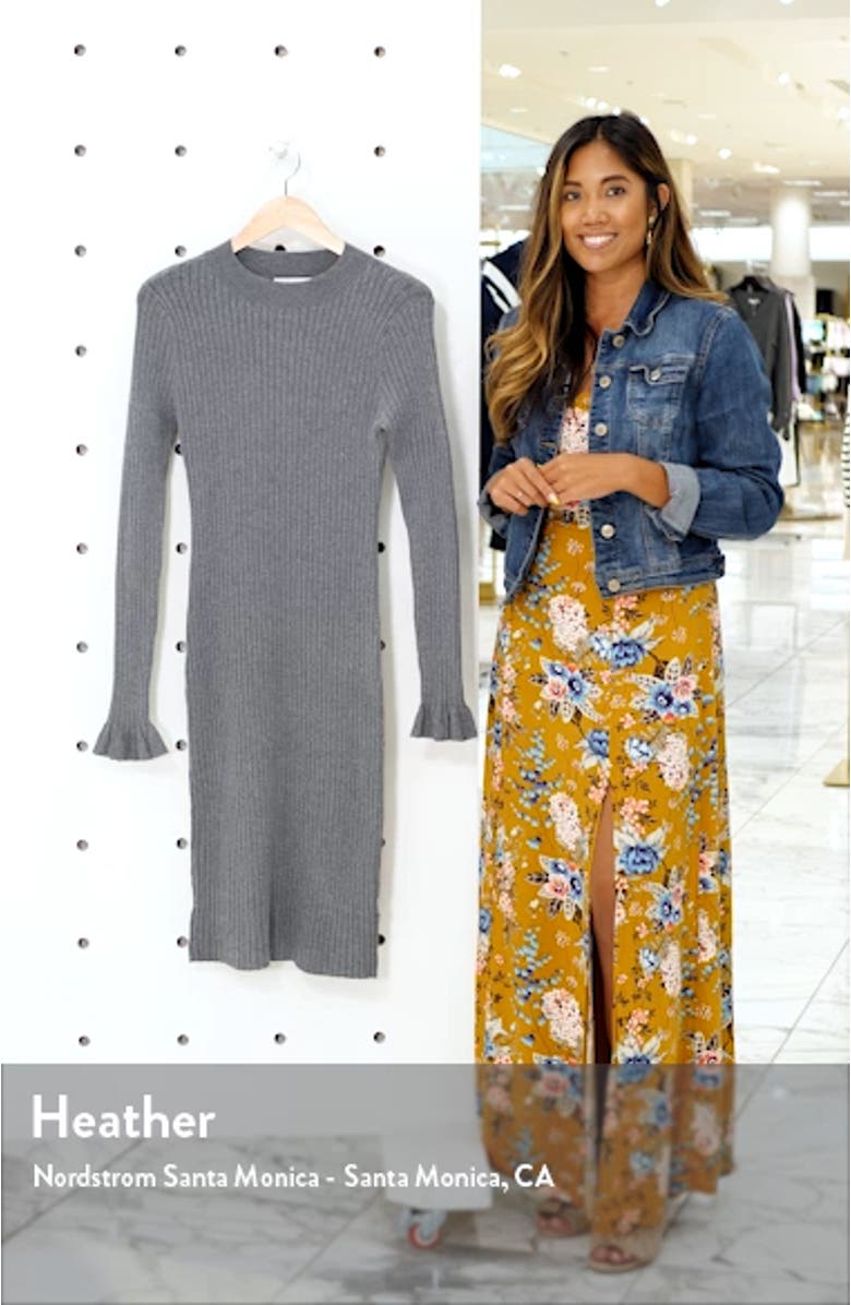 Rib Sweater Dress, sales video thumbnail