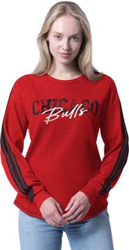 G-III 4HER BY CARL BANKS Women's G-III 4Her by Carl Banks Red Chicago Bulls Advantage Tri-blend Long Sleeve T-Shirt