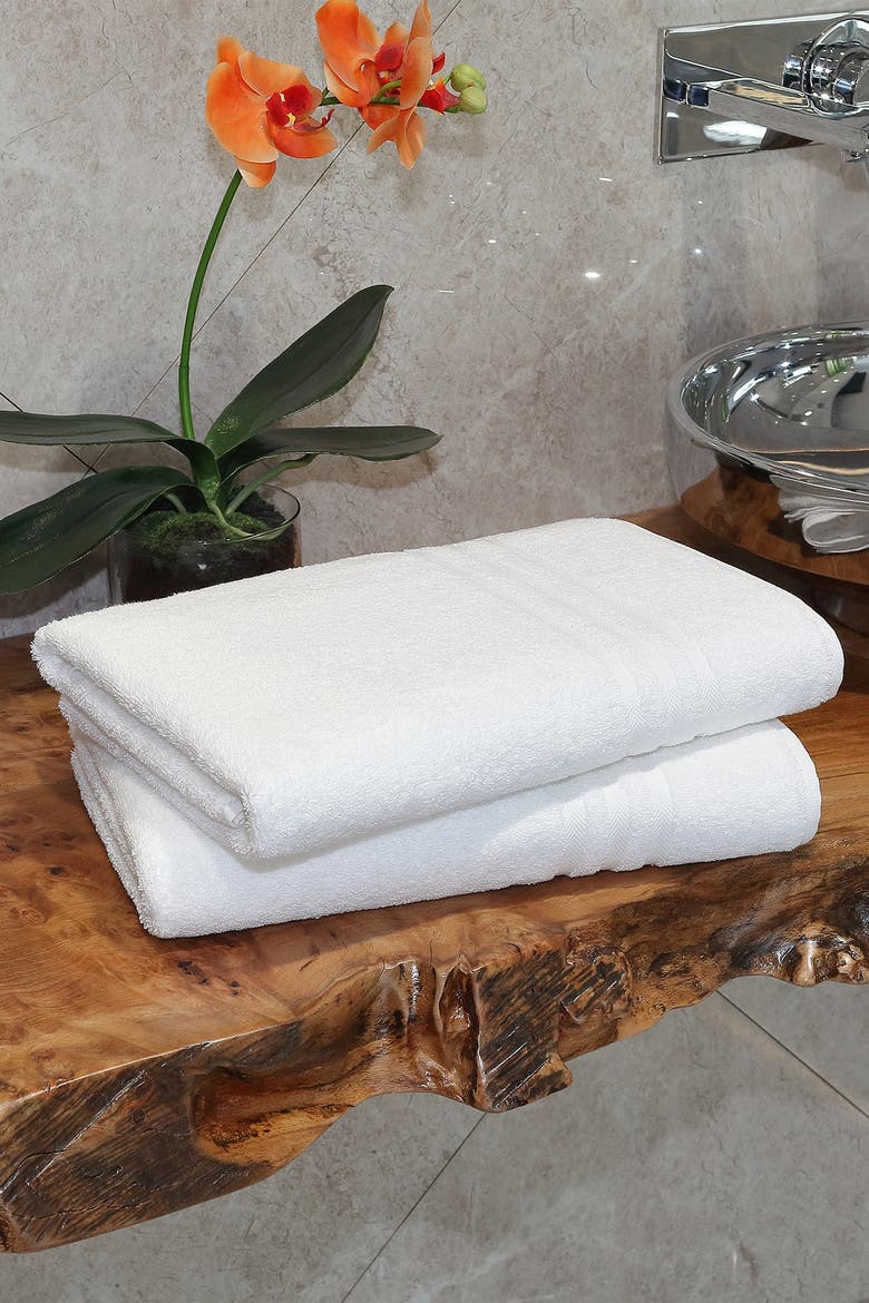 Denzi Bath Towels - Set of 2 - Cream, Alternate, color, CREAM