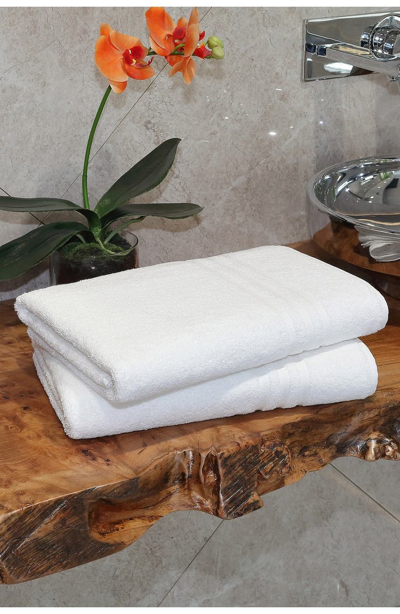 Linum Home Textiles Denzi Bath Towels - Set of 2 - Cream, Alternate, color, Cream
