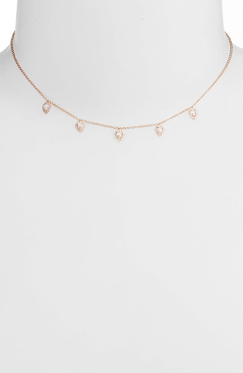 EF Collection Diamond Collar Necklace, Alternate, color,